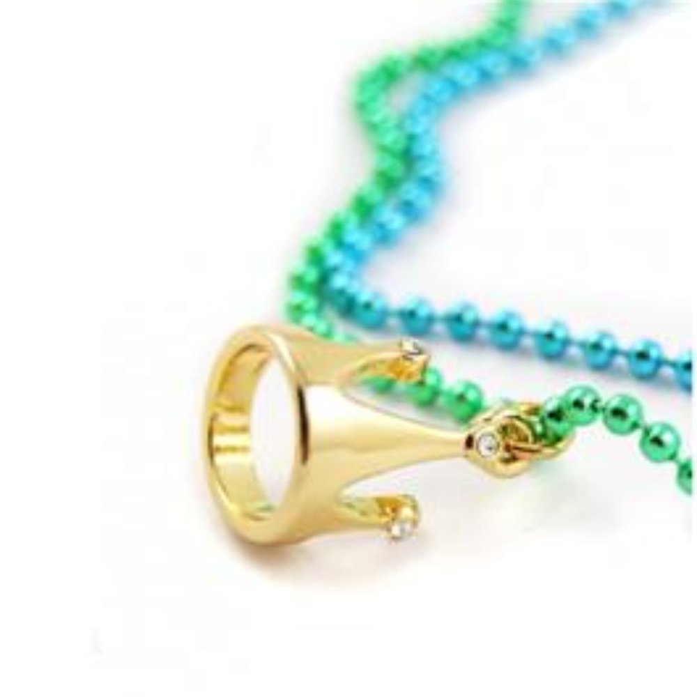 DISNEY COUTURE PRINCESS & FROG LOVE FROG/FROG PAD/CROWN CHARM NECKLACE**NEW! - Picture 4 of 7